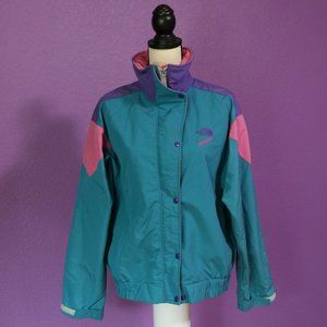 Vintage North Face Light Jacket Teal - Made in USA